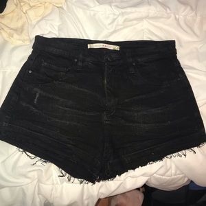 Black jean shorts never been worn!